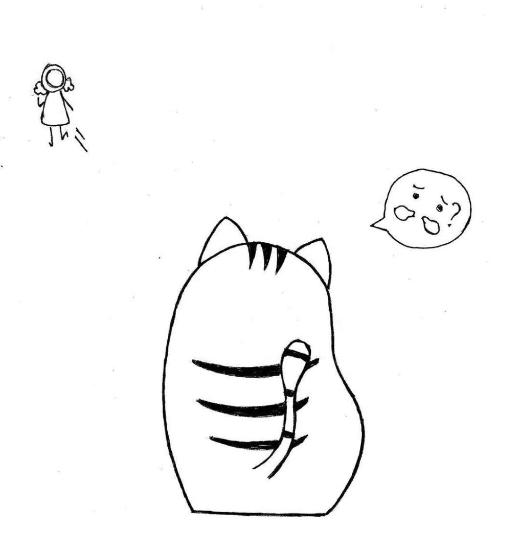 流浪猫 简笔画图片